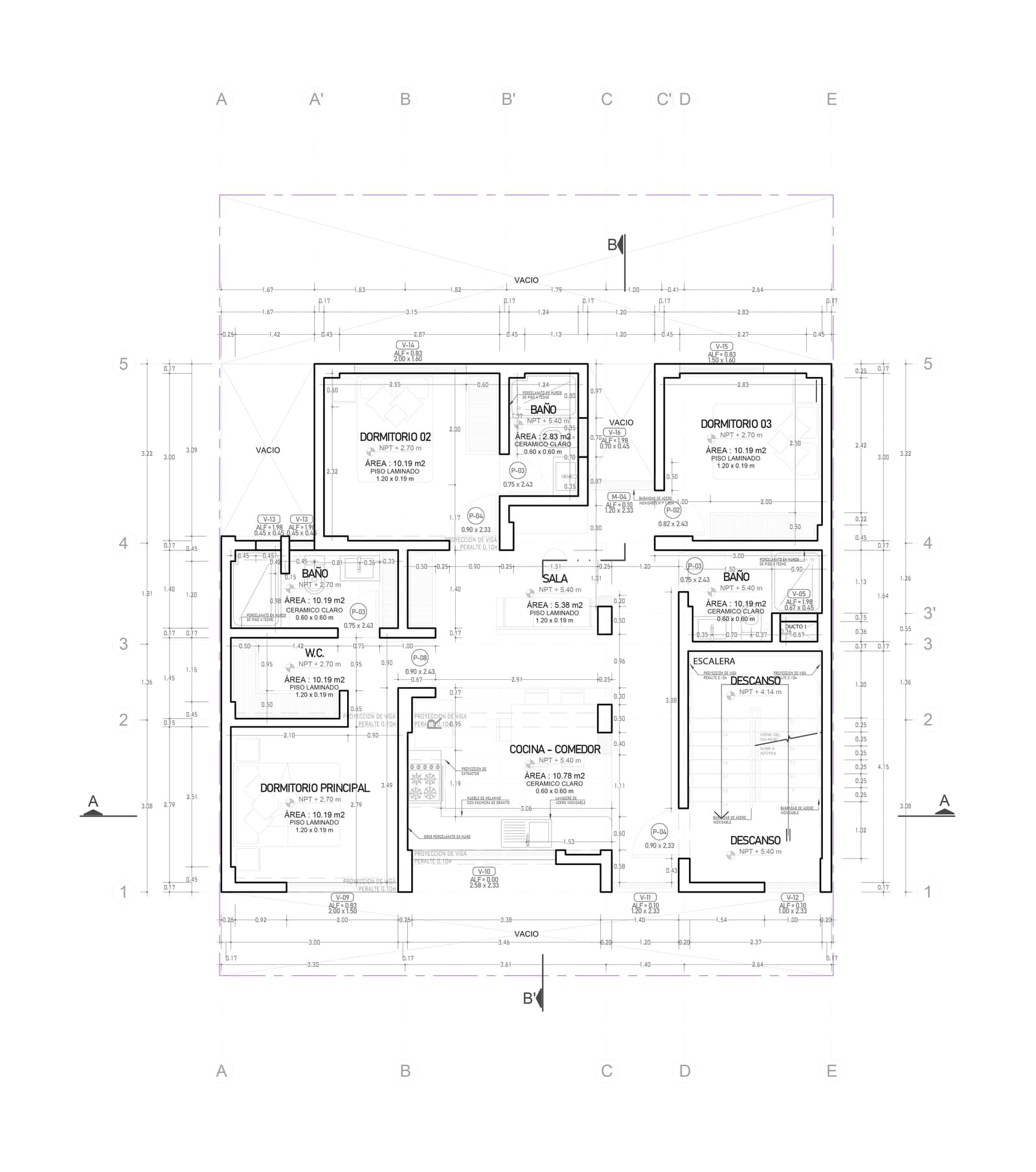 Multifamiliar de 3 niveles — 3